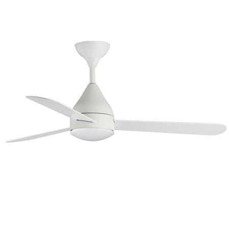Maxim Lighting Selene 52'' 3-Blade Fan With LED Light Kit, White 88841WT